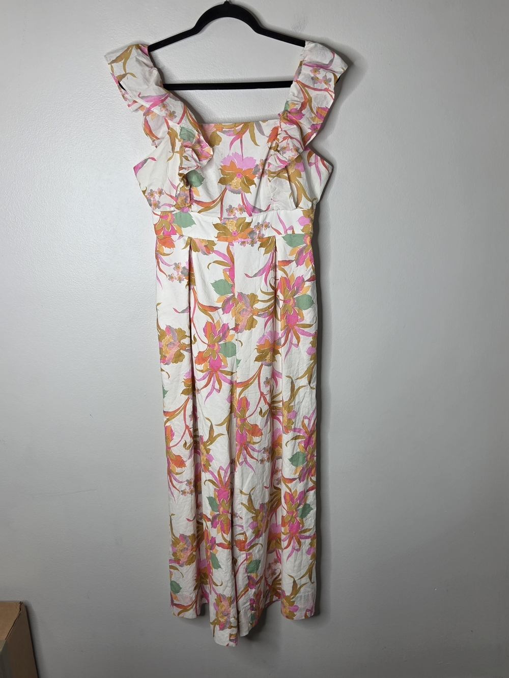 Taylor Ruffles Floral Print Jumpsuit